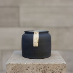 ATRA SİYAH VAZO/SAKSI